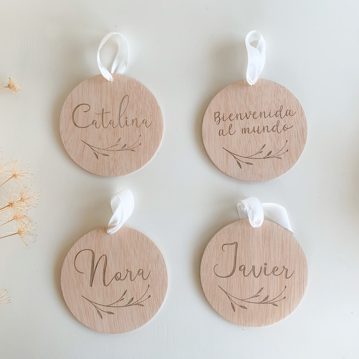 Discos de madera personalizado para colgar | Chin Pum